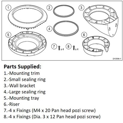 GPS/MicroTalk Clamshell Riser Kit