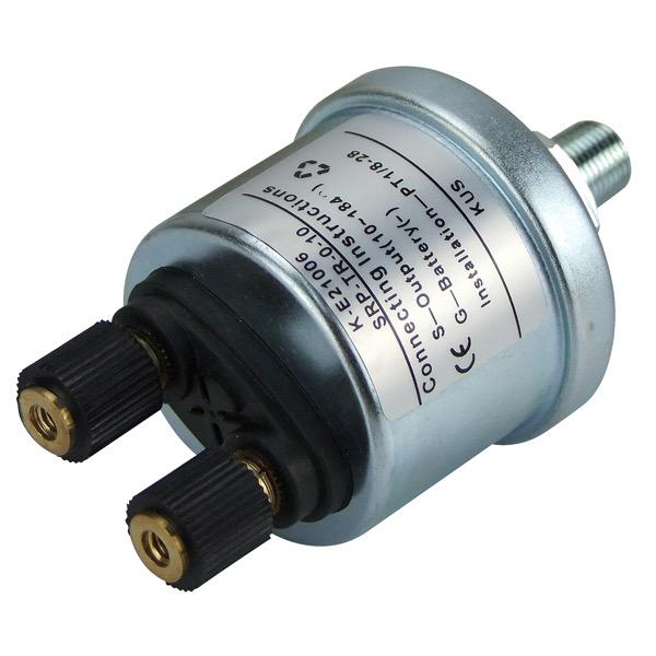 6-24V Pressure Sender - 10-184 Ohms - 0-10 Bar - 1/8"NPT