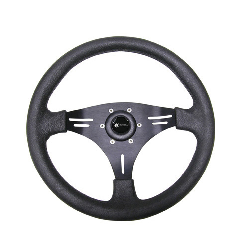 Steering Wheel - Manta Three Spoke Aluminium - Dia: 357mm - 14in