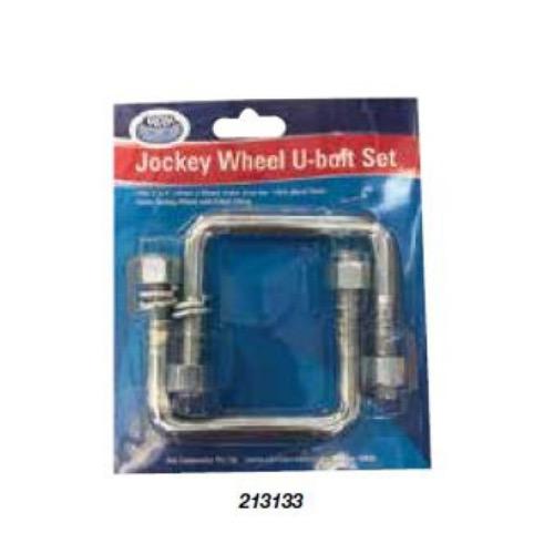 Jockey Wheel U Bolt - Pack Qty: 2 - Dia: 13mm - 75(W) x 75(L)mm