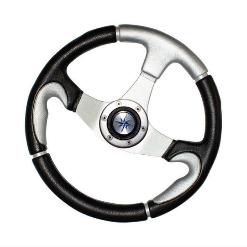 Steering Wheel - Marine Navy Three Spoke Aluminium