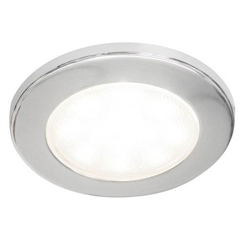 Euroled 115 White With Polished 316 Stainless Steel Rim And Spacer
