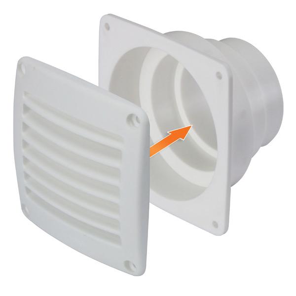 ABS Plastic Square Flange with Vent