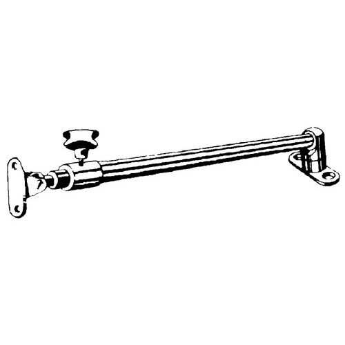 Hatch Adjuster - Standard - Chrome Plated Brass - Telescopic - 275 to 455mm