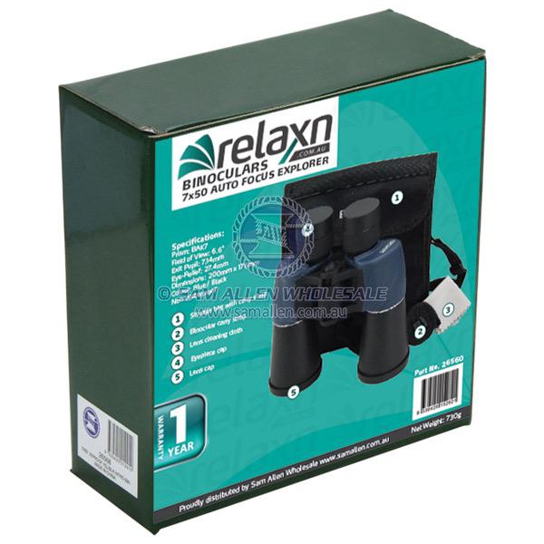 7 x 50 Explorer Standard Binocular - Blue/Black