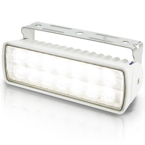 9-33V DC Sea Hawk-XLR LED Floodlight - White Light, White Housing - Spot