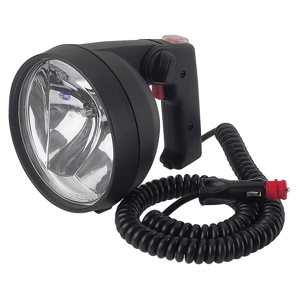 Twin Beam Hand Held Search Light - 12V Black Housing