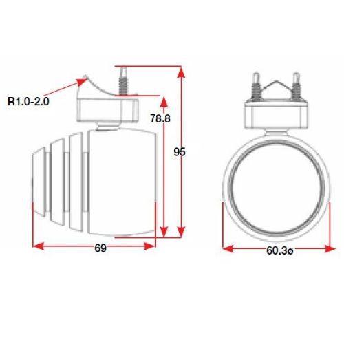 Octane Wakeboard Tower Light 10-30V - 1000+ Lumens