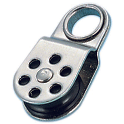 Stainless Steel Block Sheave Dia 19mm - Single Block w/ Eye