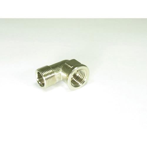 Elbow Fitting - Chromed Brass - 1/4" NPT Female - 3/8" Tube