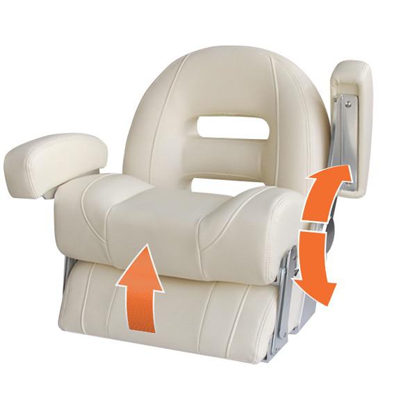 Cruiser Series Low Back Seat - Ivory White