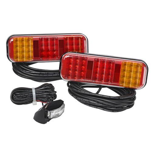 9-33V Model 42 L.E.D Submersible Trailer Lamp Pack w/ 9m of Hard-Wired Cable per Lamp