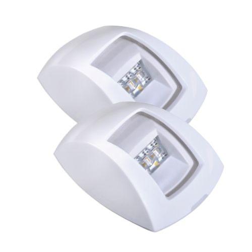 9-33 Volt 1 Nautical Mile L.E.D Port & Starboard Lamps with Clear Lenses Blister Pack (Pair)