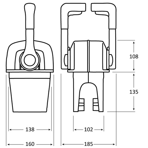 B66 Double Lever Twin Engine