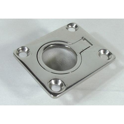 Rectangular Lift Ring - Stainless Steel - Face: 48 x 38mm - Intrusion: 12mm
