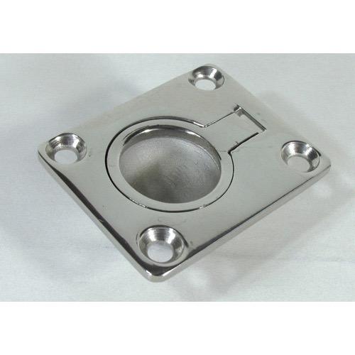 Rectangular Lift Ring - Stainless Steel - Face: 48 x 38mm - Intrusion: 12mm