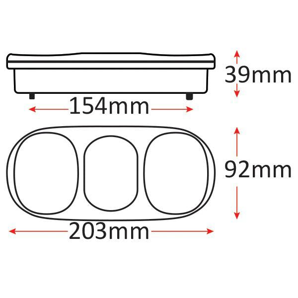 10-30V LED Trailer Light - 203mm