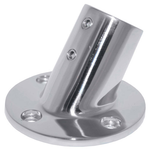 Rail Fittings - 60 Degree Round Base - Cast 316 Grade Stainless Steel - 25mm
