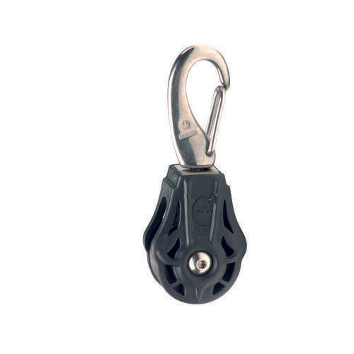 Ball Bearing Single Block Sheave Dia 35mm - Swivel Snap Hook