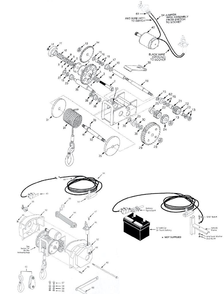 Motor with Gear to suit PW912