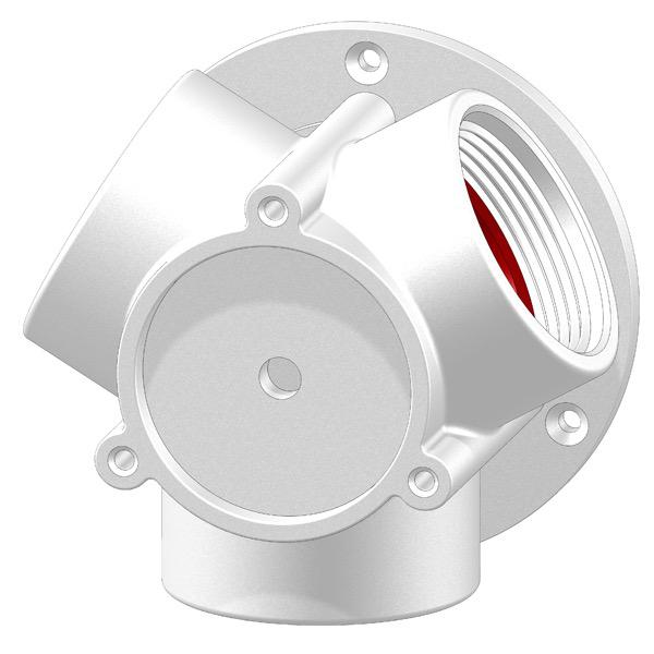 Aquavalve 3 Way Connector - No tails - White