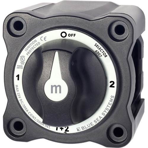 m-Series Mini Selector Battery Switch - Black