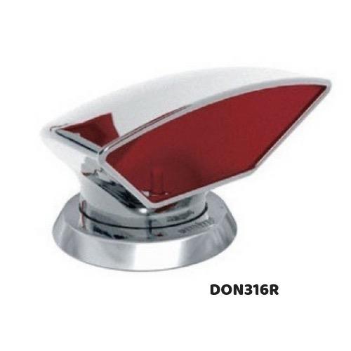 Stainless Steel Cowl Vent (w/ Red Interior)