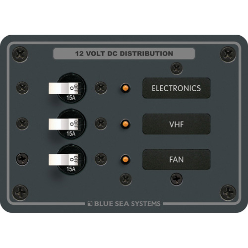 Traditional Metal DC Panel - 3 Positions