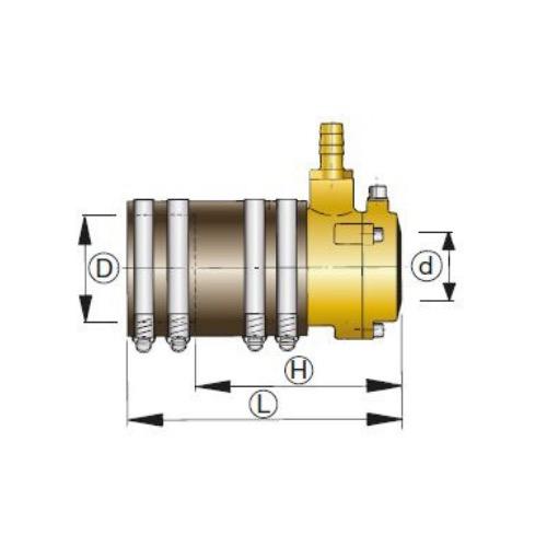 Bronze Flexible Inner Bearing With Dual Lip Seal