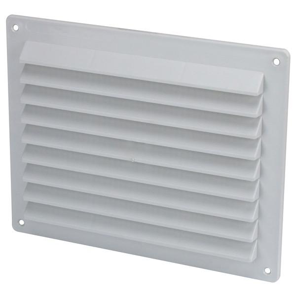 ABS Plastic Edge 9 Rectangular Louvre Vent - 200mm x 160mm
