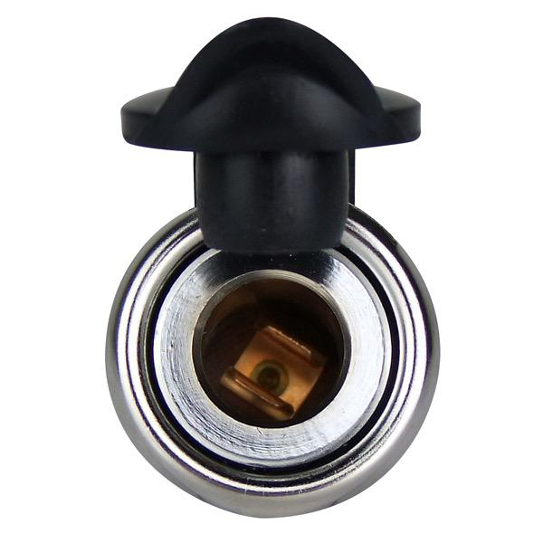 12/24V Chrome Brass Merit Socket (Body Earthing)