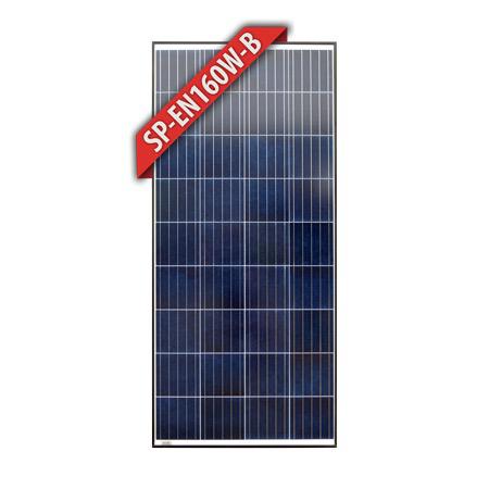 160W-B Fixed Poly Solar Panel (Black Frame)