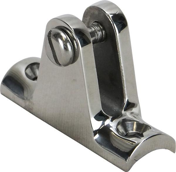 Stainless Steel Rail Deck Mount - 55 x 20mm