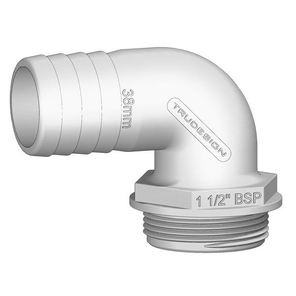 1-1/2" BSP (M) Tank Fitting - Angled