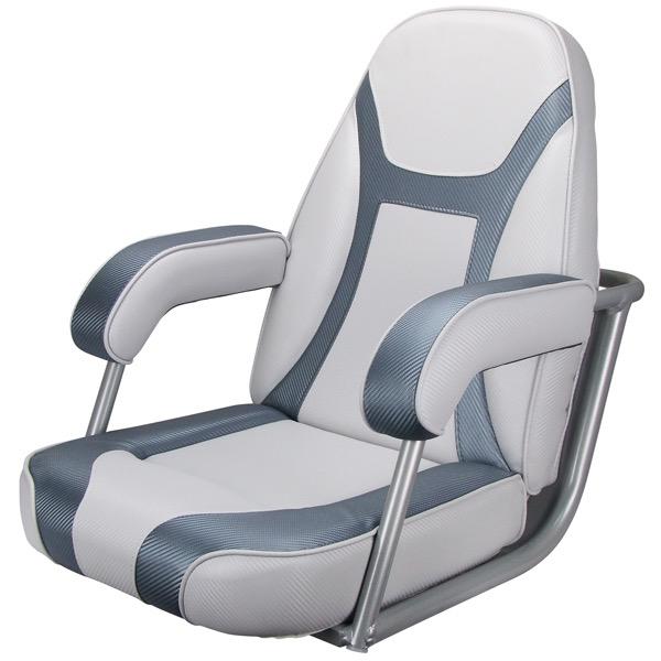 Bluewater Boat Seat  - Dark Grey Carbon/Light Grey