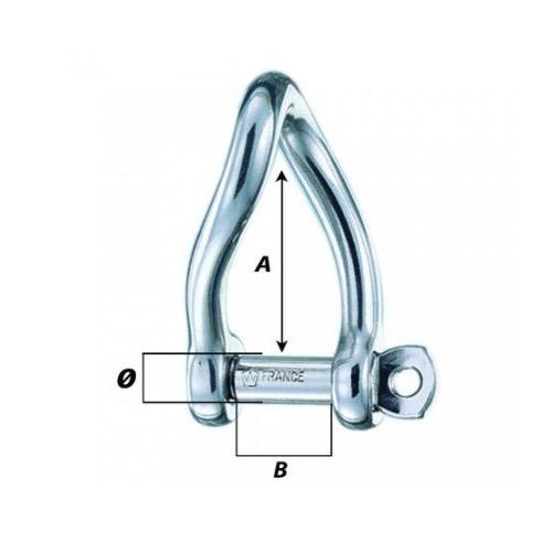 Self-locking Twisted Shackle