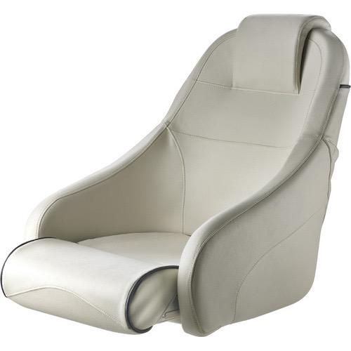 KING Helm seat with flip-up squab with - White