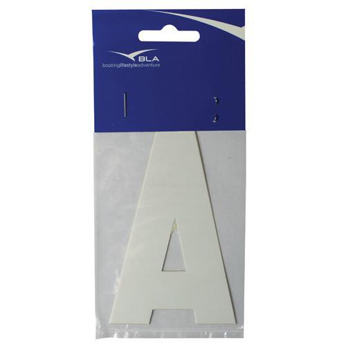 Boat Rego Letter 100mm White (Sold as pair)