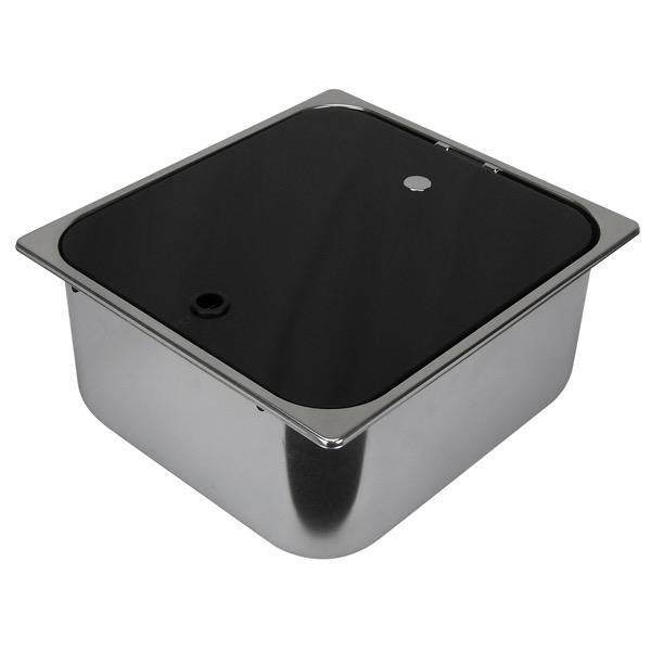 Rectangular Stainless Steel Sink w/ Lid & Tap