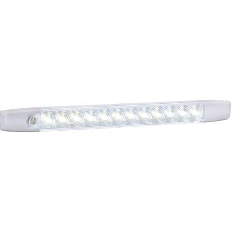 12 Volt Dual Colour L.E.D Strip Lamp White/Blue with Touch Switch (Boxed Pack of 1)