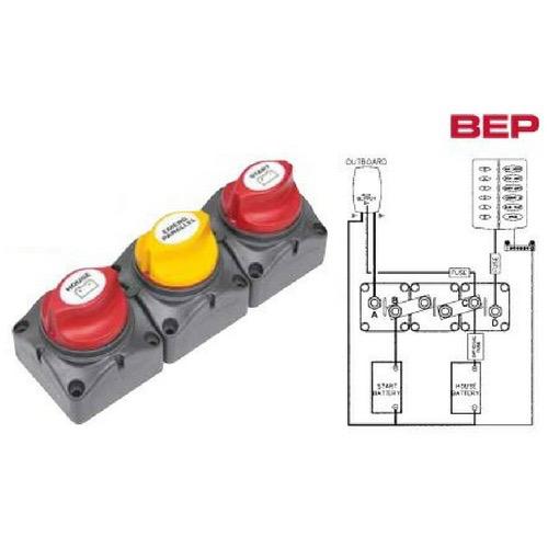 Battery Distribution Cluster - Single Engine Two Battery Bank