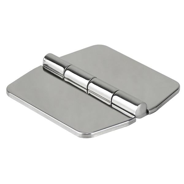 Strap Stamped/Cover Stainless Steel Hinge - 74mm(L) x 74mm(W) - 6 Holes