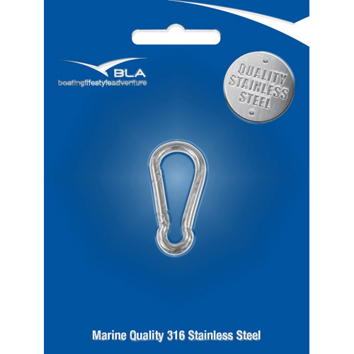 Snap Hook - Stainless Steel (Bulk Packed Item) - QTY: 10 - Length: 50mm