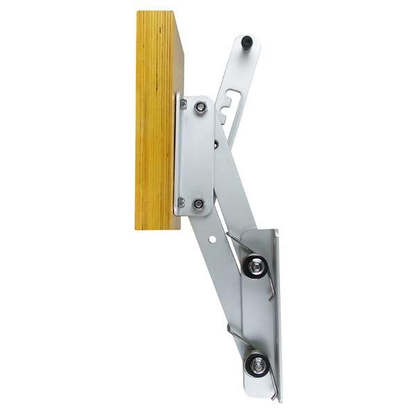 Outboard Motor Bracket - Anodised Aluminium - Timber Board