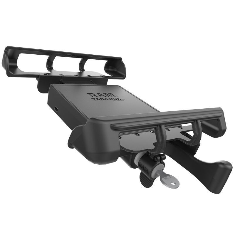 RAM Tab-Lock Locking Cradle for 10" Screen Tablets WITH HEAVY DUTY CASES including the Apple iPad 1-4