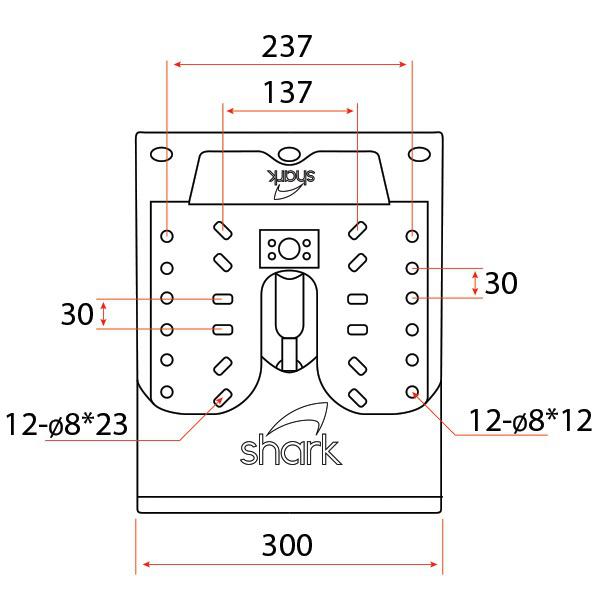 Pedestal - Suspension Shark Flex - 450mm