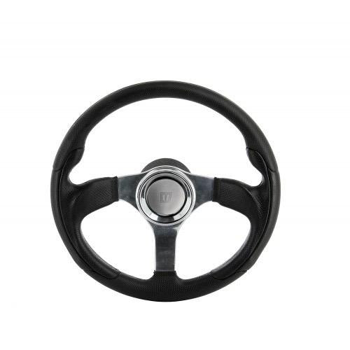 Steering wheel ALTER - Black Polyurethane Rubber - Dia: 330mm