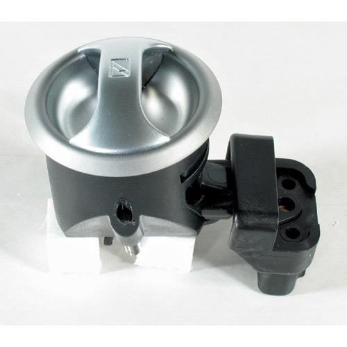 Door Catch - Novibra - Turn Handle: Satin - Cup: Satin