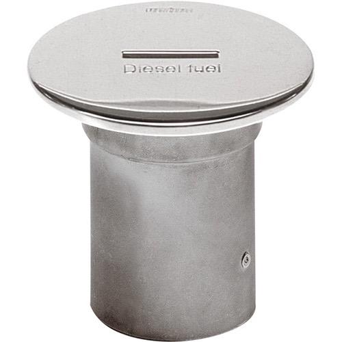Deck Filler - Diesel Fuel - 51mm - Stainless Steel with Slotted Cap