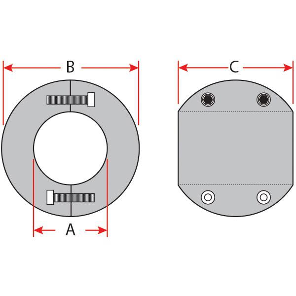 Zinc Metric Shaft Anode